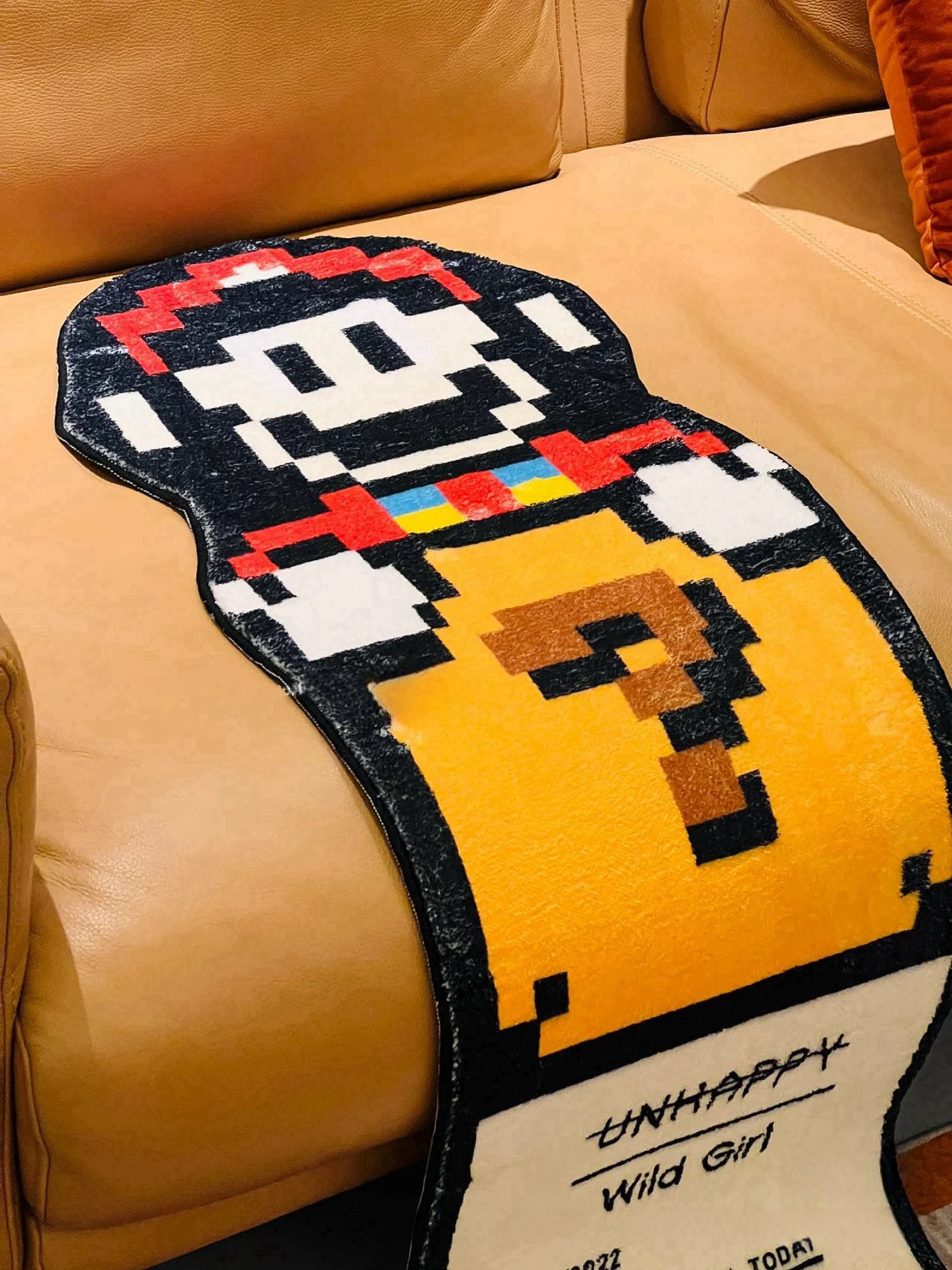 Knock cute Mario ticket cartoon home carpet