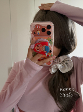 KANNO碎花绸缎发圈韩系高级感