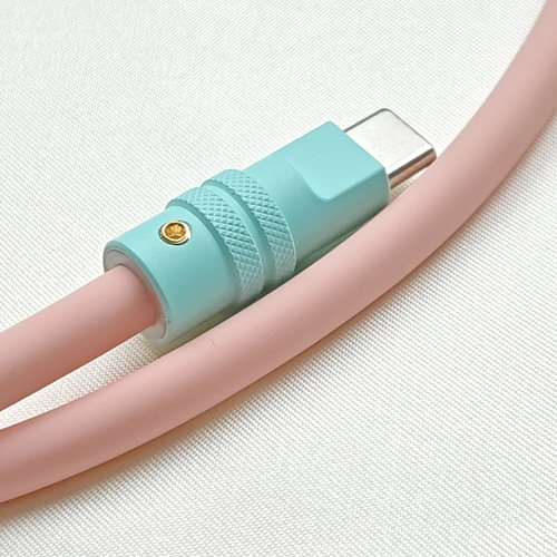 畅圣新款彩色铝合金属USB公头外壳DIY数据线镀金插头配件6A大电流 - 图1