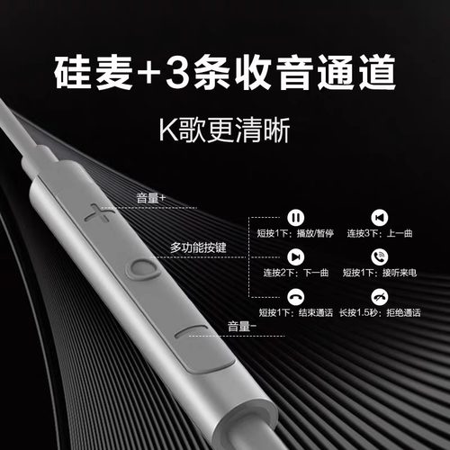 唐麦 T5耳机半入耳式有线高音质K歌游戏降噪适用华为VIVO小米OPPO-图0