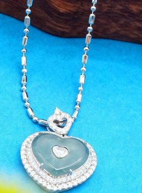 9238天然缅甸翡翠s925纯银高冰