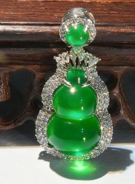 天然绿色玛瑙葫芦女款2025新款