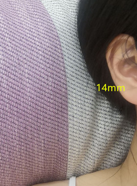 美国银耳环舒舒925银简约纯银女