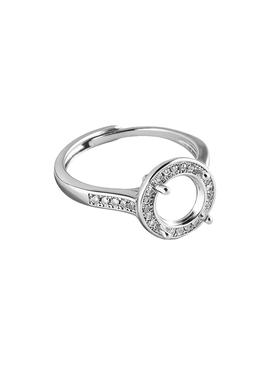 戒指空托铜女款轻奢时尚款戒托