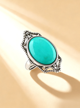 新款民族风复古活口戒指空托女款