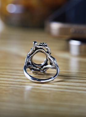 新款戒指空托手工镶嵌戒面戒托