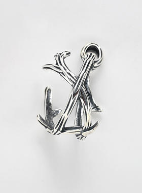 S925纯银吊坠空托圆珠球笼