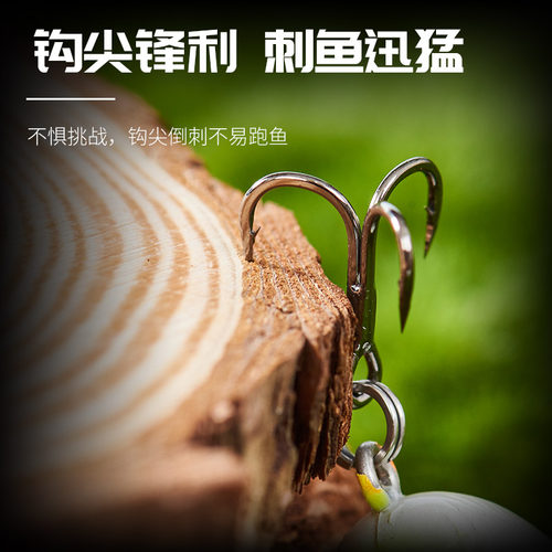 CC50CC60改装绑制单钩路亚军鱼仿生假饵摇滚小胖子悬浮米诺路亚饵 - 图0
