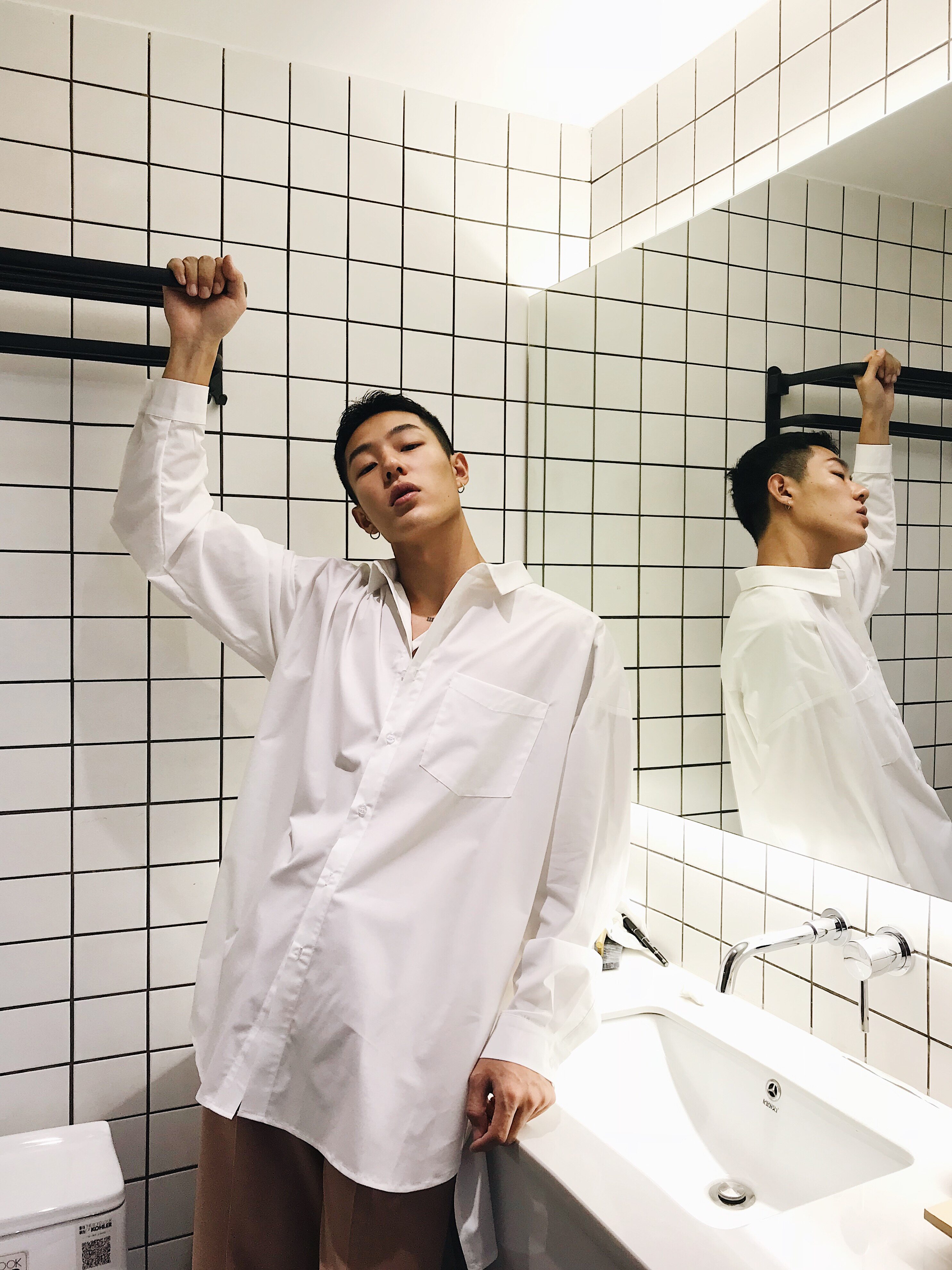 weave studio 21春夏免烫超宽松白色廓形百搭气质男女同款衬衫_虎窝淘