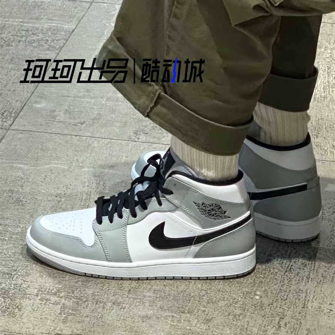 Air Jordan 1 Low AJ1黑白康扣漆皮复古低帮篮球鞋 DV1309-100-图1