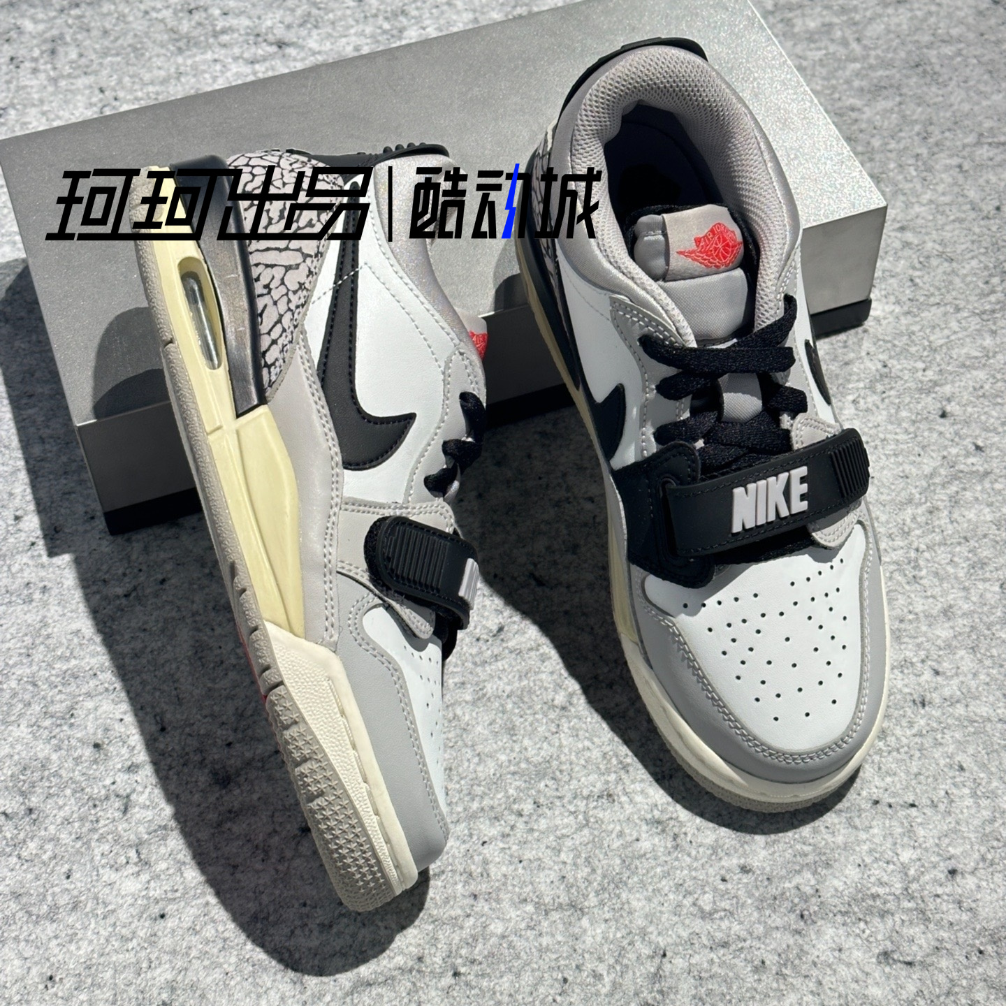 Air Jordan Legacy312 AJ312白灰复古低帮休闲篮球鞋 CD9054-101-图0