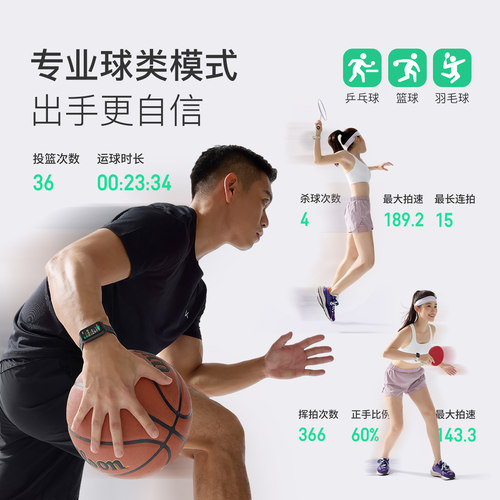 【礼物】Keep智能手环B5lite/智能手环专业训练羽毛球乒乓球篮球运动手环支付健身跑步心率睡眠监测游泳手环 - 图1