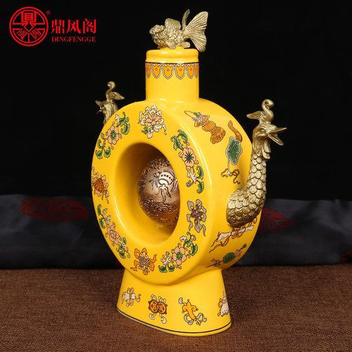 鼎风阁 李居明八运吉祥物东南【发财满壶】摆件寓意招财 - 图2
