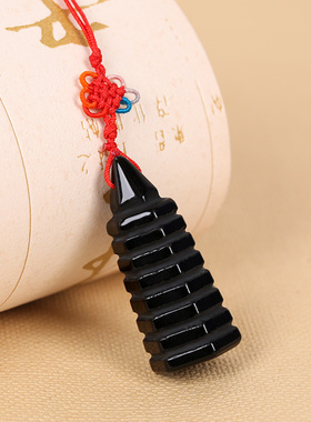 文昌塔手机链挂饰东陵玉