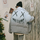 Rickyisclow шутка Ric Clown 3M Светочная слеза Смайлик Хлопковая одежда мужская национальная бренда приливная бренда хлопковая куртка