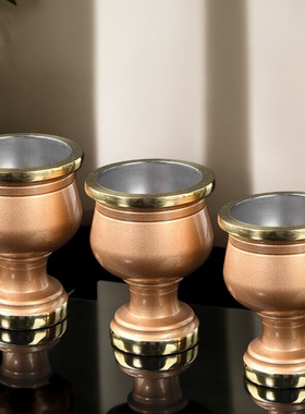 纯铜供酒杯家用上供小酒杯茶杯圣水杯迁移日常供佛拜佛摆件用品