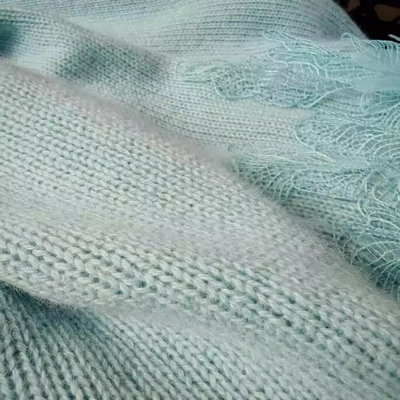 【辉衣阁】法式温柔风蓝色花朵羊毛衫女宽松显瘦套头毛衣单穿内搭,淘宝优惠券,粉丝福利购,淘宝优惠卷