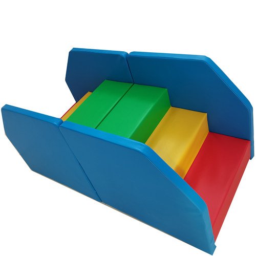 中特侯早教感统训练教具儿童软体攀爬台阶婴儿爬高上床软楼梯踏步 - 图3