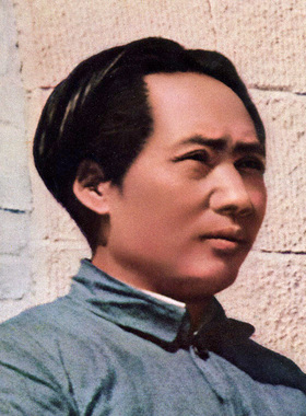 毛主席在延安-1937年青年才俊延安旧照片怀旧纪念老式棉衣装饰画