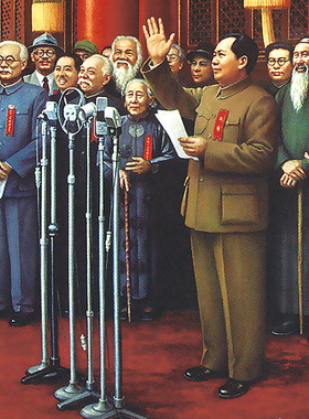 喜庆油画微喷红色题材油画布画芯