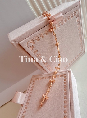 S41|热销新款克罗风骨头十字架手链女轻奢小众气质高级手饰批发