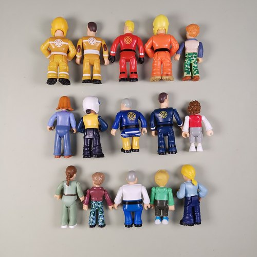 外贸散货消防员山姆Fireman Sam混款可动收藏公仔模型摆件玩具-图0