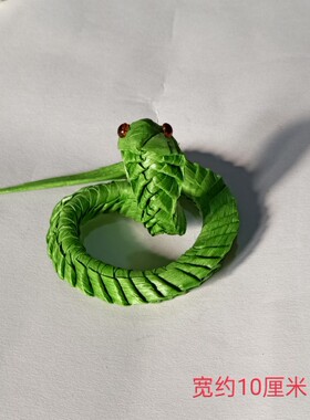 仿棕编草编十二生肖蛇手工制作古装电影电视剧道具儿童玩具手工作