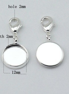 雅缤黄铜空托吊坠可粘宝石