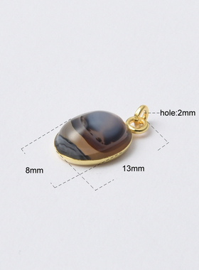 beadsnice女925银18K金吊坠