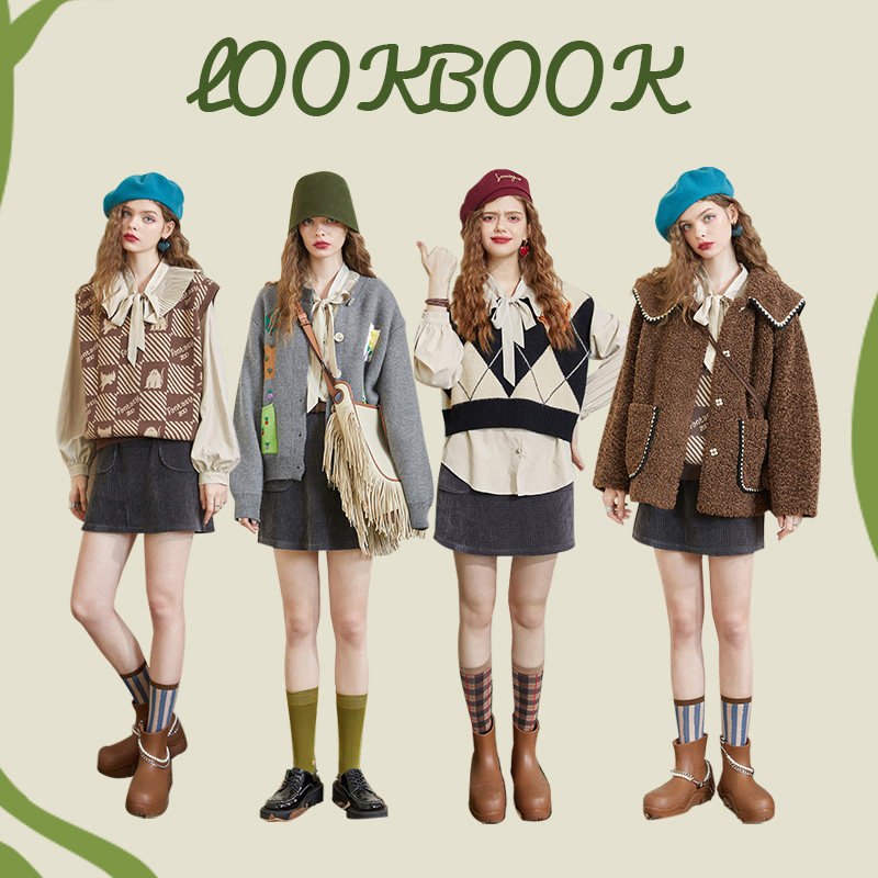 【新款】妖精的口袋甜美荷叶领衬衫 妖精的口袋衬衫