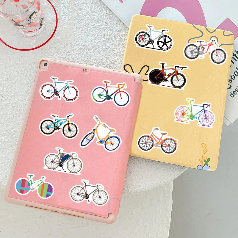 Cartoon bicycle waterproof decorative graffiti sticker