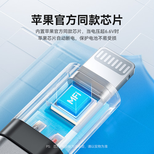 绿巨能三合一数据线MFI认证一拖三车载充电器线适用苹果安卓华为type-c多功能便携通用快充线 - 图2