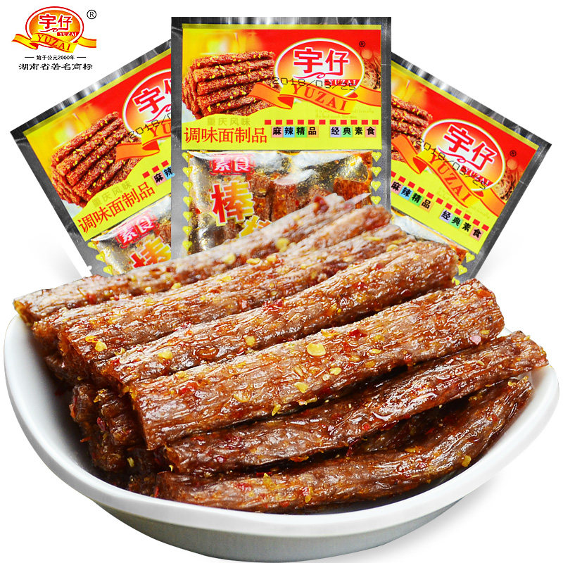 宇仔棒棒鸡22g*20包麻辣味辣条 宇仔禄华素肉