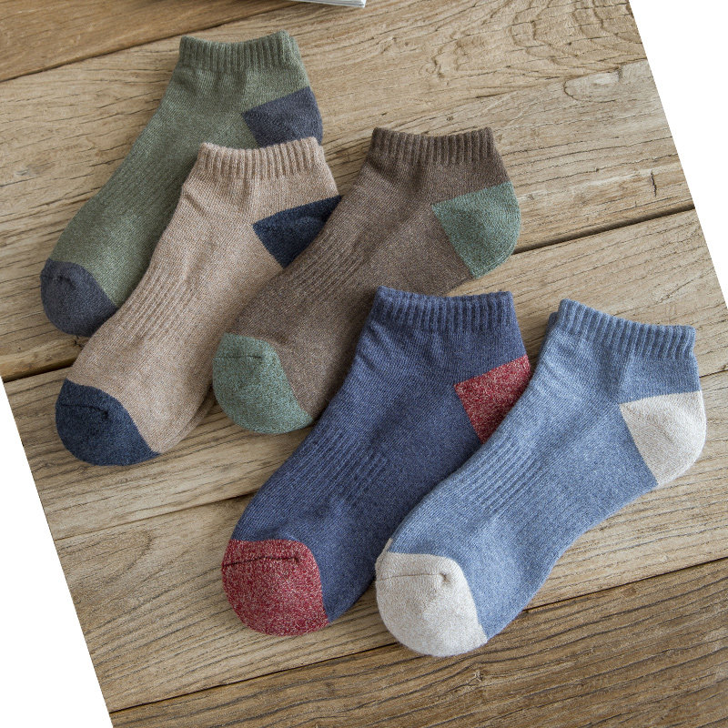 男士纯棉夏季运动防臭吸汗ins船袜 浙元素短袜/打底袜/丝袜/美腿袜