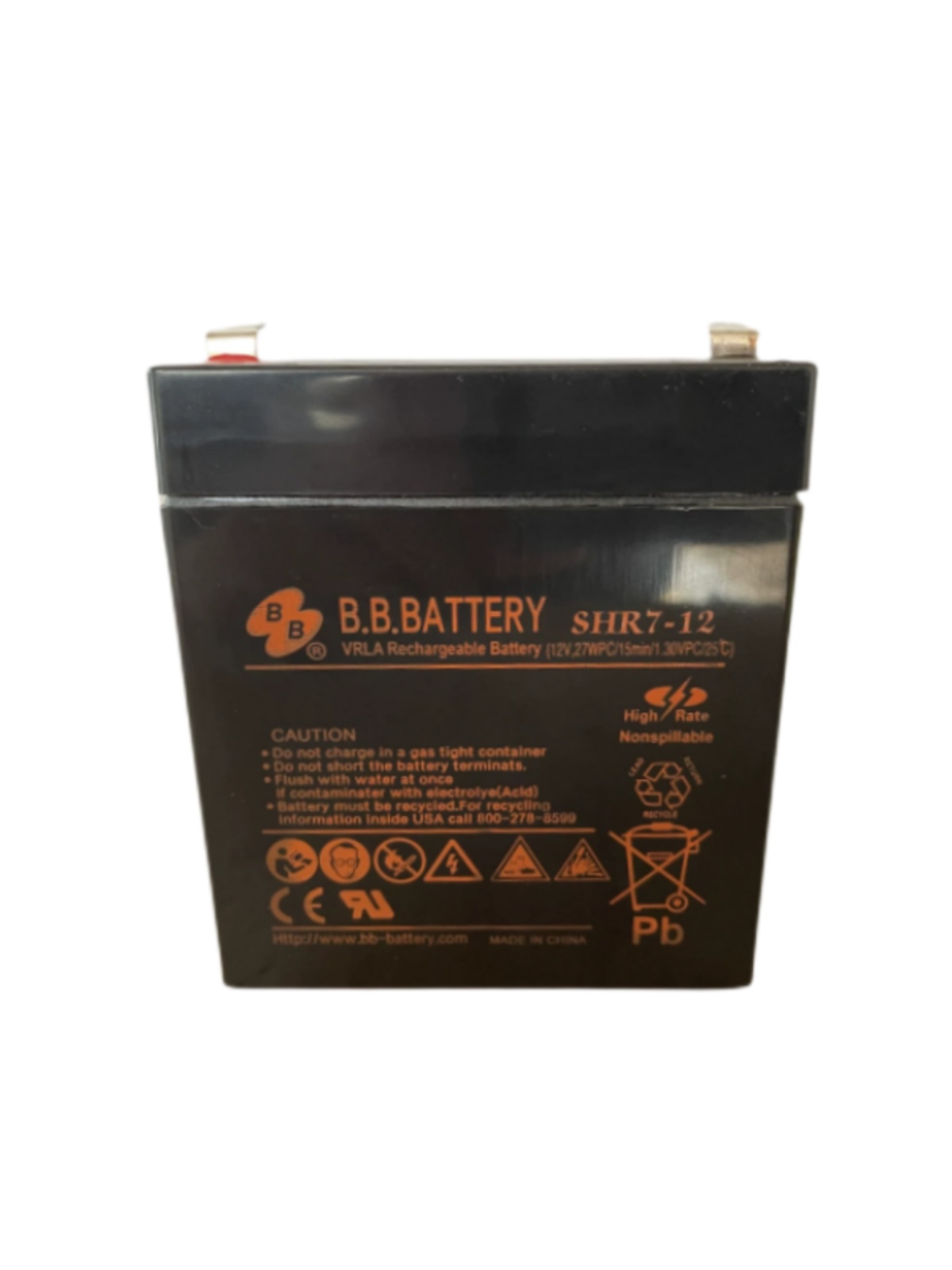 B.B BATTERY美美蓄电池SHR7-12/12V27WPC玩具车消防UPS计算机电源-图3