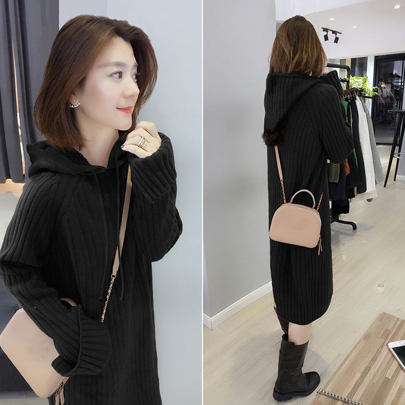 欧洲站2020新款秋装欧货慵懒针织衫 bobowaltz连衣裙