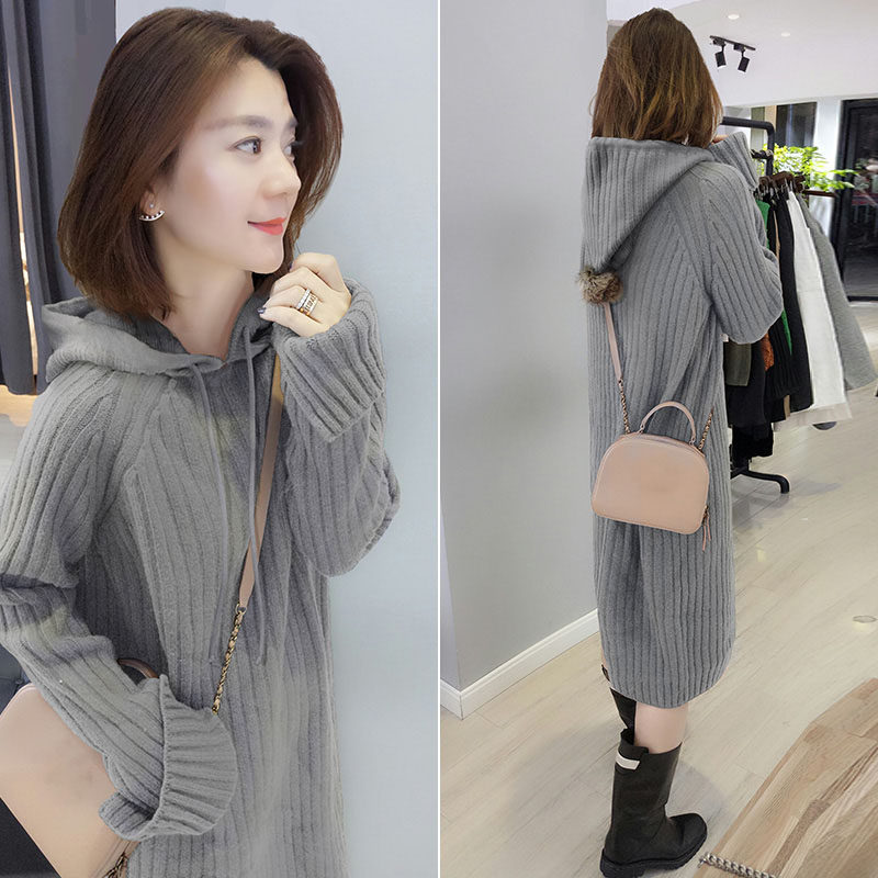 欧洲站2020新款秋装欧货慵懒针织衫 bobowaltz连衣裙