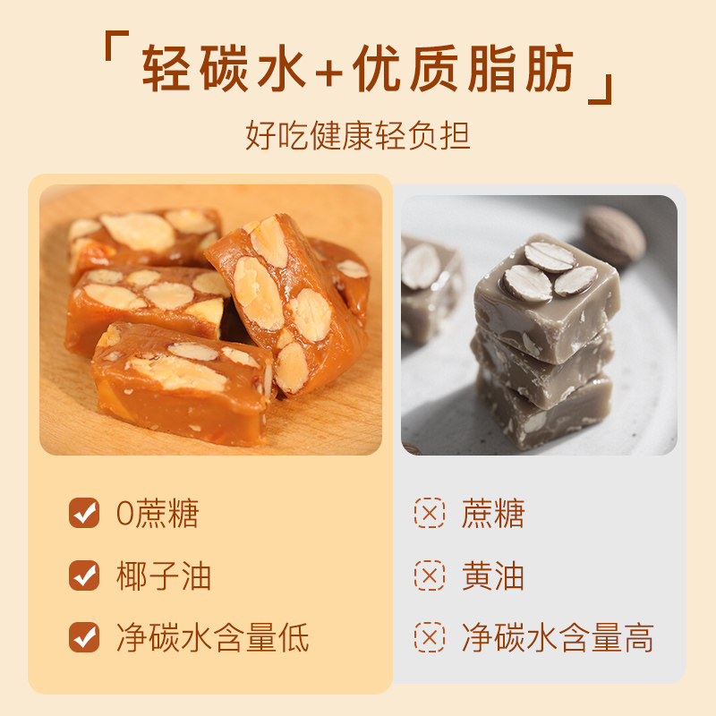 DL海盐焦糖太妃糖轻碳水生酮甜品糖友手工巴旦木糖坚果网红零食品,淘宝优惠券,粉丝福利购,淘宝优惠卷