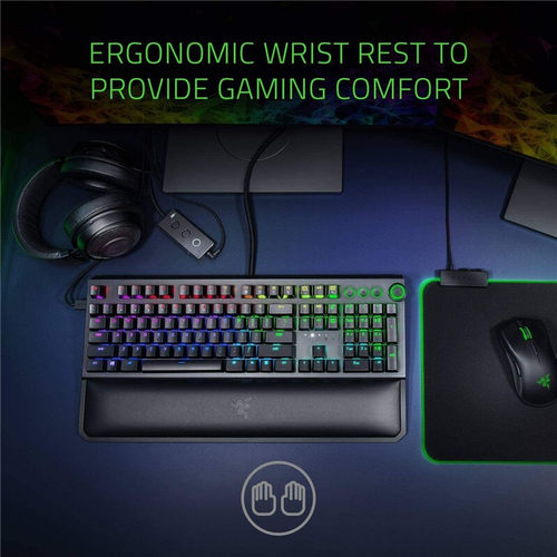 RAZER/雷蛇BlackWidow Elite有线机械键盘 黑寡妇精英版 电竞 RGB - 图0