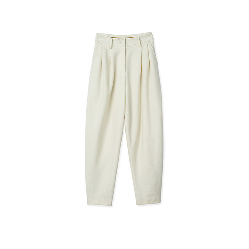 EXCEPTION例外裤子女春秋款羊毛宽松锥形裤小脚休闲裤长 - 图3