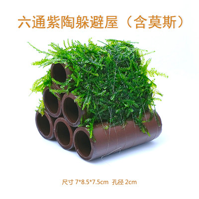 虾屋莫斯虾窝水族孵化罐小鱼躲避洞水晶虾躲避屋 虎窝淘