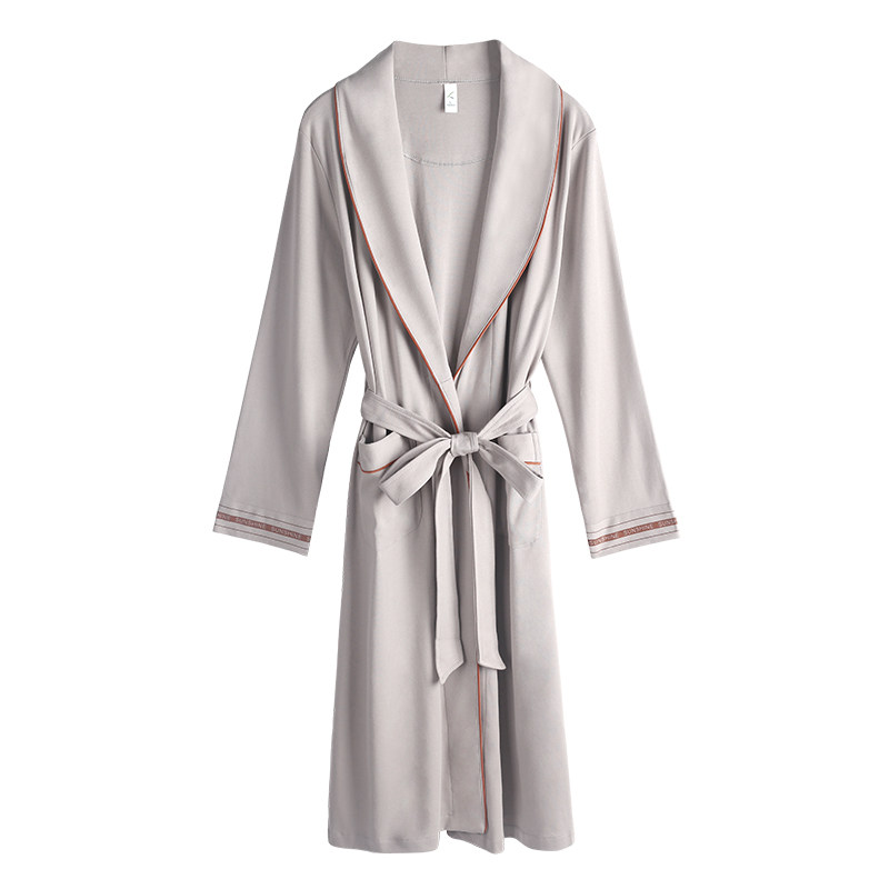 情侣睡袍男女士春秋款纯棉长袖晨袍 轩靓睡袍/浴袍