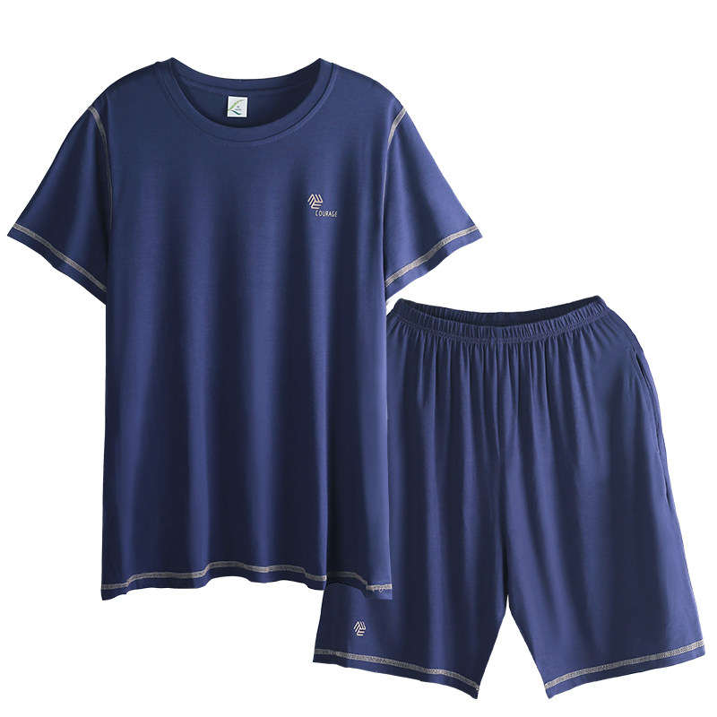 夏季莫代尔短袖短裤男士冰丝感睡衣 轩靓睡衣/家居服套装