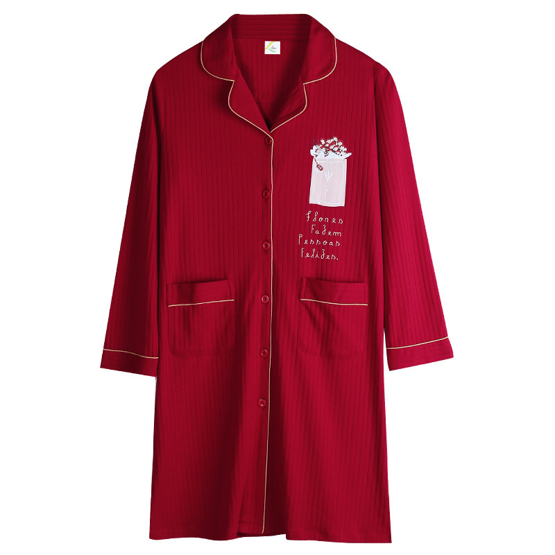 结婚情侣男士春秋季纯棉新娘晨袍 轩靓睡衣/家居服套装