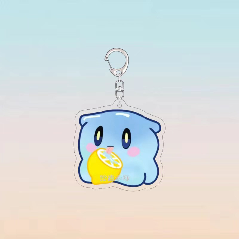 蛋仔派对神奇艾比钥匙扣可爱艾比动物Q版柠檬水捏捏亚克力包挂件