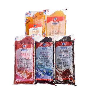 味好美官方旗舰店朱古力酱果酱1kg蔬菜水果寿司沙拉专用餐饮酱料