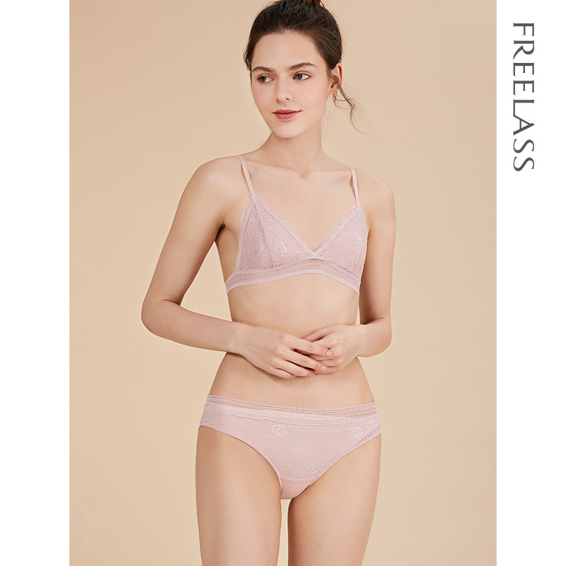 弗利少女法式女士无钢圈可拆卸内衣 弗利少女文胸