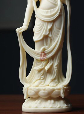 象牙果自在观音菩萨佛像摆件