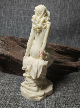 美女象牙果家居摆件欧式