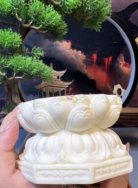 象牙果观音如来佛像莲花底座